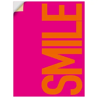 Artland "Smile" Sprüche & Texte 1 Stk. tlg. als Alubild, Leinwandbild, Poster, Wandaufkleber in verschied. Größen