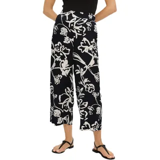 s.Oliver BLACK LABEL Damen 2145101 Satin Hose Regularular Fit, Wide Leg, schwarz 99A1, 42