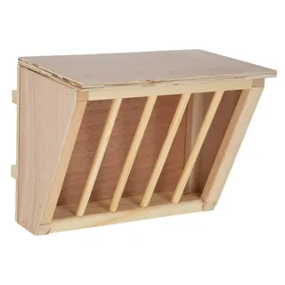 Kerbl Heuraufe 25 × 17 × 20 cm naturbelassen/Braun