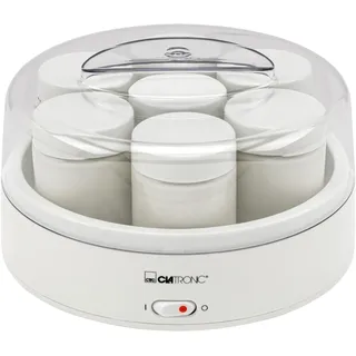 Clatronic® Joghurtbereiter | Joghurt selber machen | inkl. 7 Gläser mit Schraubdeckel | einfache Zubereitung | Joghurt Maker für bis zu 1,1 Liter Joghurt | Joghurtmaschine | Yogurt Maker | JM 3344