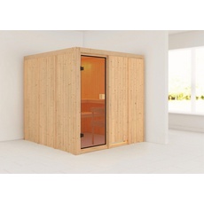 Bild Sauna »"Ouno" mit bronzierter Tür naturbelassen«, beige