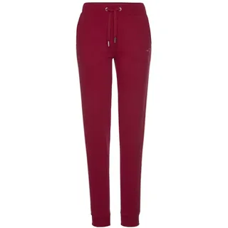 KangaROOS Relaxhose mit kontrastfarbenem Piping, Loungeanzug, rot,