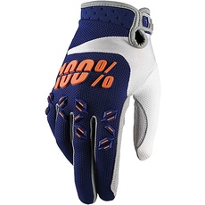 100% Airmatic Handschuhe Blau/Orange Größe S