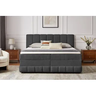 otto home Home »Likely inkl. Bettkasten, Liegefläche 180x200 cm, in Boxspring-Optik« inkl. Topper, erhältlich in verschiedenen Farben, grau