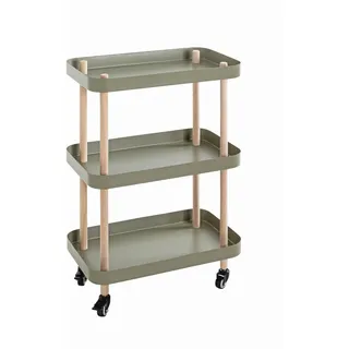 Haku-Möbel Beistelltisch Grün Buche 50 x 76 x 30 cm