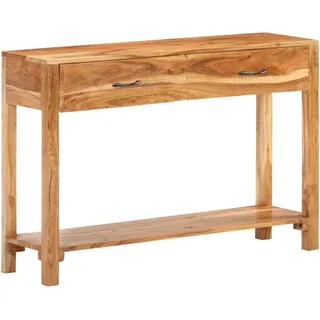 vidaXL Sideboard 110x30x75 cm Massivholz Akazie
