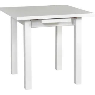BETTSO Quadratischer kleiner Klapptisch MAX VII weiß - Weiß