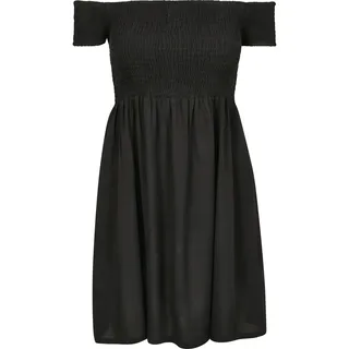 URBAN CLASSICS Smoked Shirtkleid Schwarz 34