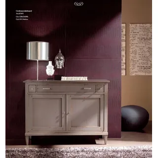 Klassische Barock Stil Kommode Sideboard Kommoden Holz Schrank Möbel Anrichte - Grau