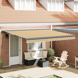 vidaXL Ausziehbare Markise Mehrfarbig 400 x 300 x 165 cm