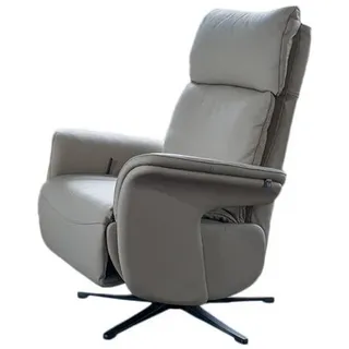 KAWOLA Relaxsessel Nama Leder 78 x 111 x 86 cm Grau