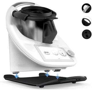 bonna Gleitbrett für Thermomix TM6, TM5, Gleitbrett mit Premium-Verbundmetall - (Schwarz)