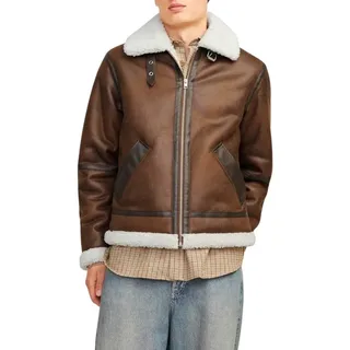 JACK&JONES Herren JORCOLE Aviator Jacket Jacke, Chocolate Brown, XS