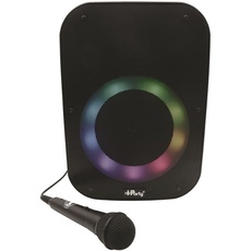 Bild K8210 Iparty Audio-Bluetooth, mit Lichteffekten, Mikrofon, Wiederaufladbare Batterie, Schwarz
