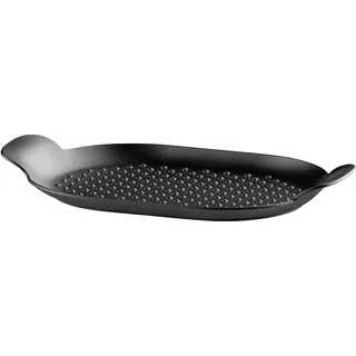 Alessi Edo Grillpfanne aus Gusseisen, Schwarz