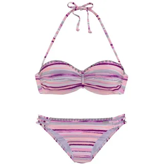 VENICE BEACH VENICE BEACH, Bügel-Bandeau-Bikini mit Häkelkanten