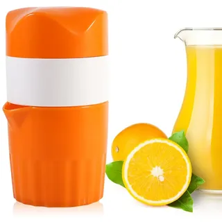 Elektrische Zitruspresse, Orangensaftpresse, tragbarer Orangensaftbereiter, manuelle Zitronen-Orangenpresse für Orangen, Zitronen, Grapefruit