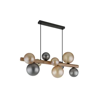 GLOBO 1-flg. G9 29 cm Holz/Metall