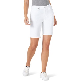 Lee Damen Bermuda Relaxed Fit, Weiss/opulenter Garten, 48