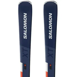 Salomon S/max 6 Xt+m10 Gw Paket Mit Alpinski - Silver / Legion Blue Met/ Fiery Coral - 140