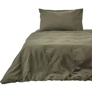 Homescapes Bettwäsche Leinen , Textil , Rechteckig , 155x220 cm , Oeko-Tex® , Heimtextilien, Bettwäsche & Leintücher, Bettwäsche