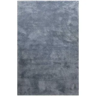 Homie Living Pisa Hochflorteppich 70 x 140 cm Blau/Grau