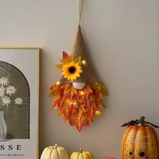 Herbstkranz für Haustür, Farmhouse Fall Wreaths, hängende Herbstgirlande für Herbst Ernte Thanksgiving Halloween Wohnheimdekoration