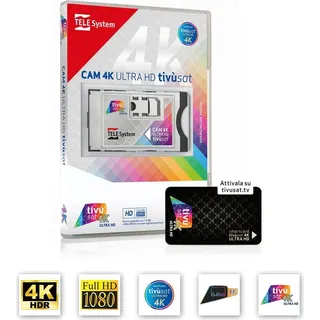 DIGIQuest TiVuSat 4K UHD Schwarz AKTIVIERT & SmarCam von DIGIQuest, TV Italia in HD/ 4k