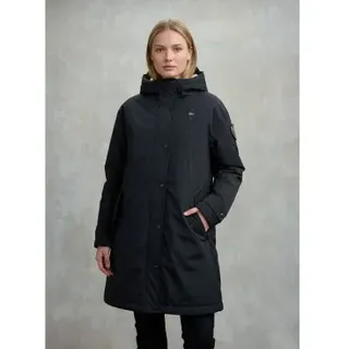 Blauer für Damen. 25WBLDK11162 Parka mit marinefarbenem Payne-Pelzfutter (L), Lässig, Polyamid