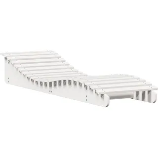 vidaXL Sonnenliege 205 x 70 x 31,5 cm Weiß