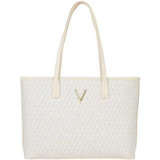 Valentino Queen Re Shopping Bag Shopper Kunstleder Ecru/Multi