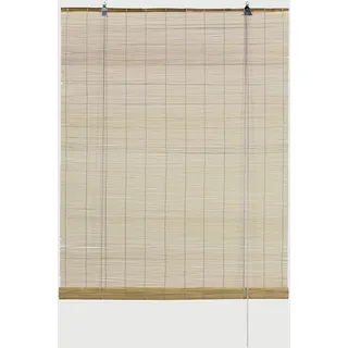 GARDINIA Bändchenrollo Bambus 100 x 160 cm beige/transparent