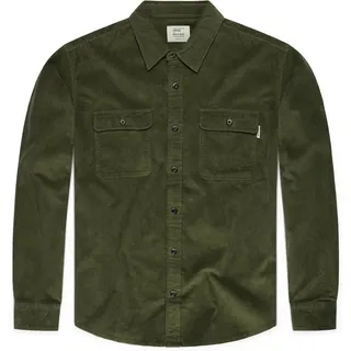 Vintage Industries Brix Hemd - Dunkelgrün - M