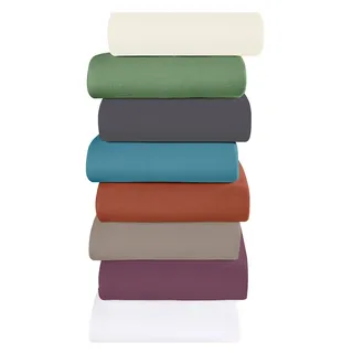 Spannbettlaken DORMISETTE Gr. 4, beige (champagner), B:180cm L:200cm, Feinbiber, 100% Baumwolle, Bettlaken, Spannbettlaken