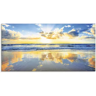 Artland Glasbild »Sonnenaufgang über dem Ozean« Himmel 1 Stk. tlg. in verschiedenen Größen, blau