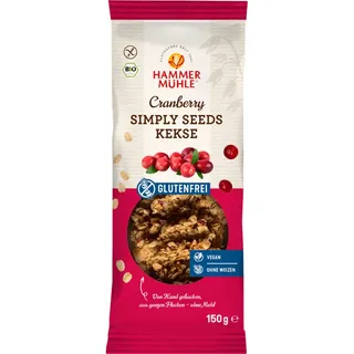 Hammermühle Simply Seeds Kekse Cranberry bio