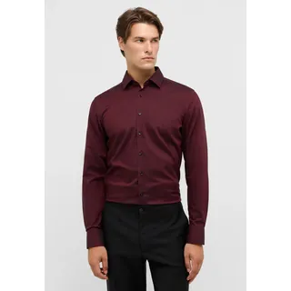 Langarmhemd ETERNA "SLIM FIT", Herren, Gr. 43, Normalgrößen, plum, 100% Baumwolle, schmal, Manschette, Hemden Langarmhemd, NON IRON (bügelfrei)