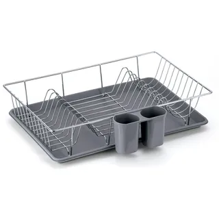 MSV Abtropfgestell Sakura 34 x 40 x 3 cm Farbe Grau