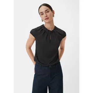 Comma, Comma Satinbluse mit Raffung