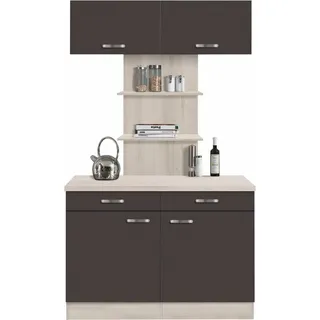 OPTIFIT Buffet Faro mit Metallgriffen 120 x 60 x 206,6 cm GRAU