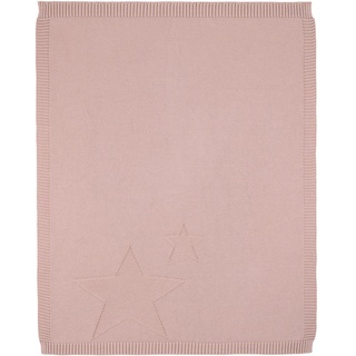 Jimmylee Schmusedecke , Rosa , Textil , Stern , 80x100 cm , Gots, Oeko-Tex® Standard 100 , atmungsaktiv , Schlafen, Kuscheln & Schlafen, Schmusedecken