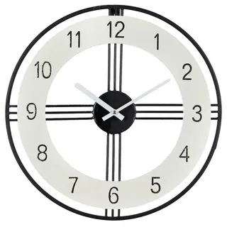 Ambiente Haus Wanduhr modern 40cm schwarz