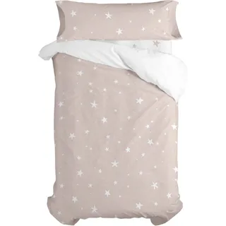 Little star Bettbezug set 2 teiliges Rosa 155 x 220 cm 100% Baumwolle Hergestellt in Europa - Rosa