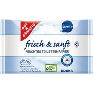 Gut&Günstig Feuchtes Toilettenpapier 1-lagig 140 St.