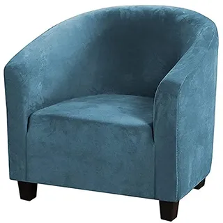 Sesselhussen Stretch Club Chair Schonbezug 1er Samt Sesselschoner Sesselüberwurf Wannenstuhlbezug Sesselüberzug Elastisch für Clubsessel Loungesessel Cocktailsessel (Color : C, Size : 1pc)