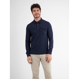 Lerros Langarm-Poloshirt »LERROS Longsleeve-Polo, gestreift - Classic Navy S