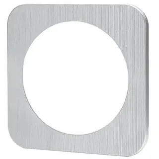 Elegantes silbernes Wandschild aus Aluminium, hergestellt in Deutschland und Frankreich, inklusive 3 Schlüsseln, perfekt, um jedem Raum Stil und Funktionalität zu verleihen.