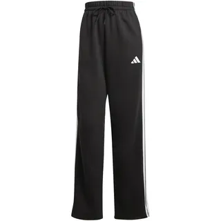 adidas Damen Hose Essentials 3-Streifen Open-Hem, Black/White, XS