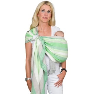 Hoppediz Ring-Sling, Baby-Tragetuch ab Geburt, 100 % schadstoffgeprüfte Baumwolle, Design Wellington