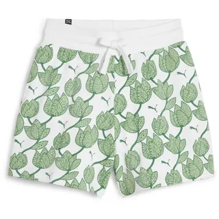 Puma ESS+ Blossom 5" AOP Shorts TR, Unisex-Erwachsene Gestrickte Shorts, Archive Green, 679352